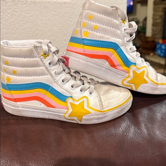 Vans Other - Vans White and Yellow Star Kids Sneakers